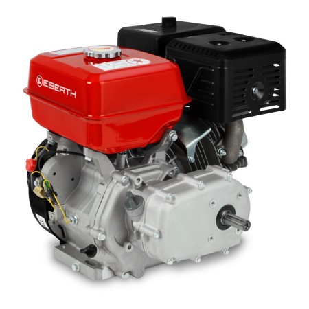 EBERTH 13 PS 9,56 kW Benzinmotor, 4-Takt, 1 Zylinder, 22 mm Ø Welle,  Ölbadkupplung, E-Start